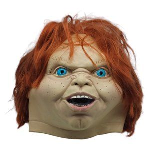 Childs Play 2 Evil Chucky Full Face Mask Trick or Treat Studios Halloween i13